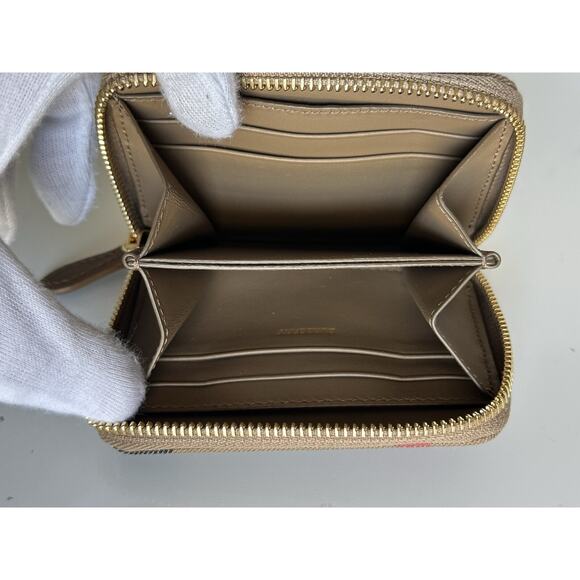 Burberry MN Zip Around Check Earth/Brown Wallet 80845241 NWT $480 - Picture 8 of 11